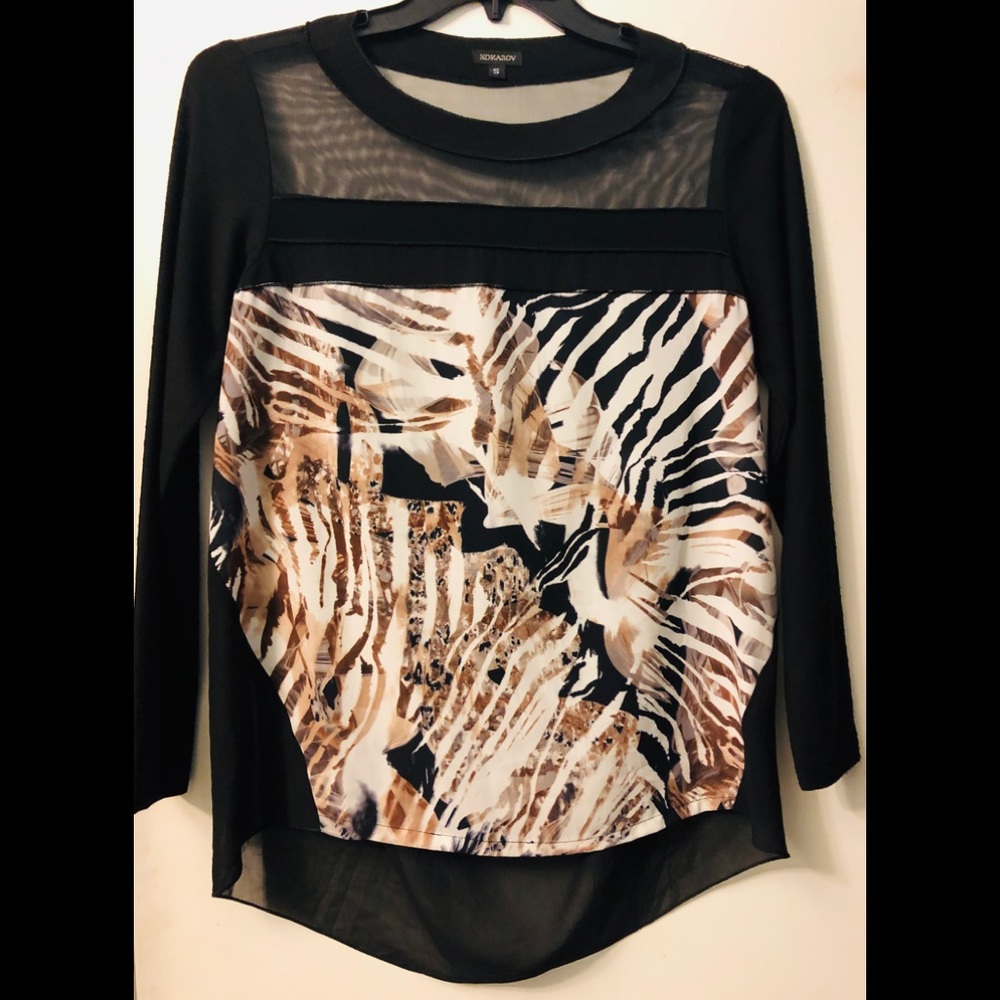 Komarov sheer blouse